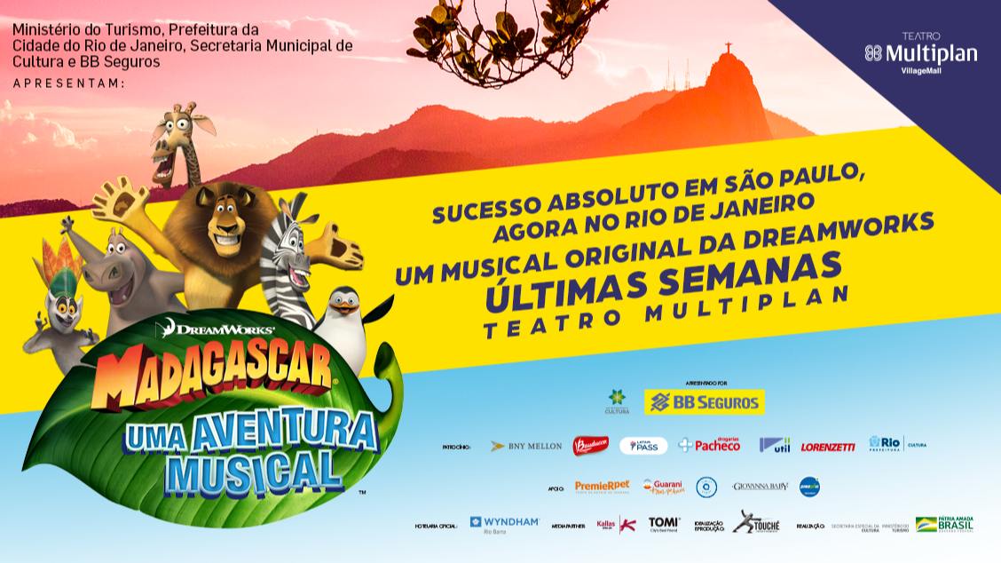 Madagascar - Uma Aventura Musical - Teatro Multiplan