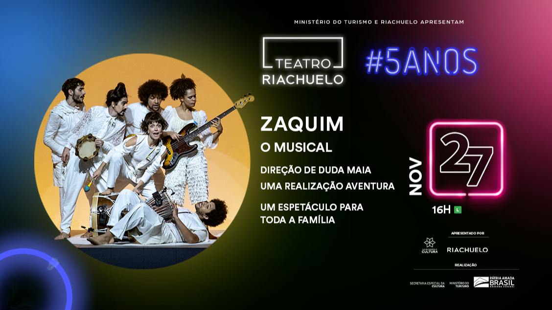 AQUIM, O MUSICAL #TeatroRiachuelo5Anos
