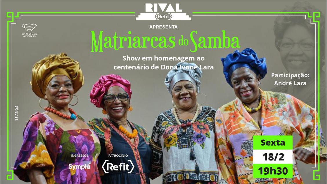 Matriarcas do Samba - show presencial