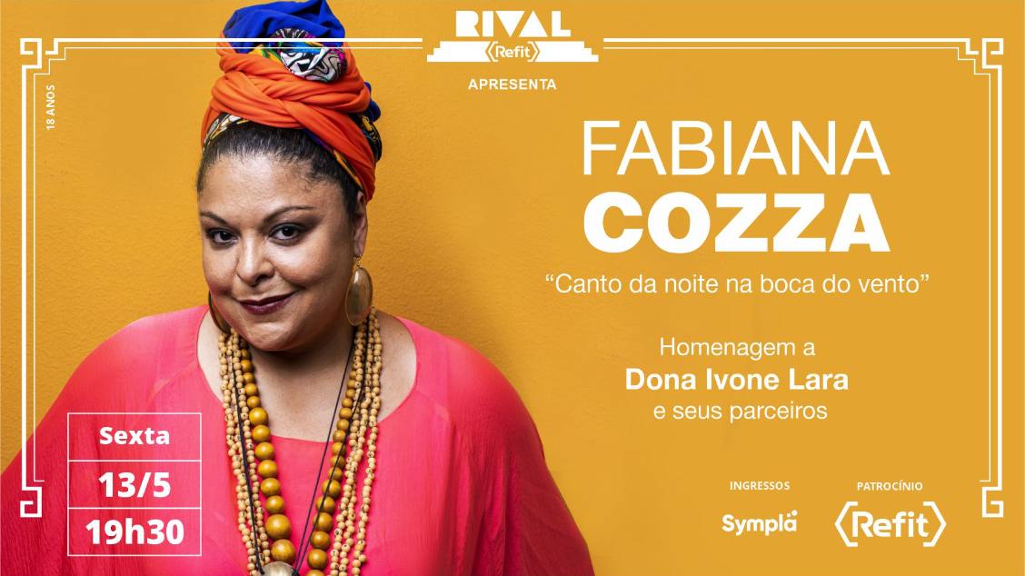 FABIANA COZZA NO SHOW “CANTO DA NOITE NA BOCA DO VENTO” - show presencial