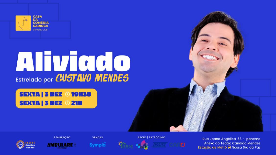 Gustavo Mendes no TEATRO CÂNDIDO MENDES