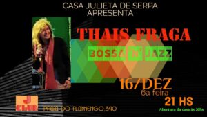 Thais Fraga no show "Bossa'n Jazz" no JClub