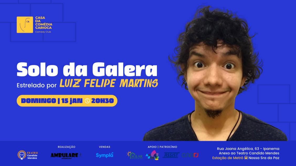 Luiz Felipe Martins no TEATRO CANDIDO MENDES