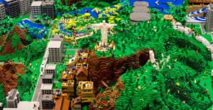 Maquete de LEGO® do Rio de Janeiro na Cidade das Artes