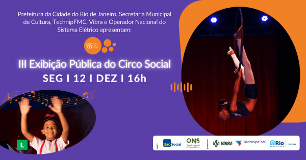 Programa de Circo Social 2022 no CIRCO CRESCER E VIVER