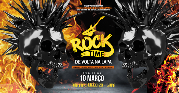 Rock Time | Na LAPA| Sexta 10 março no Rock Experience