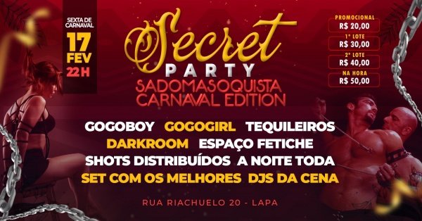Secret.party.lapa no Rock Experience