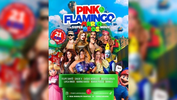 Pink Flamingo The Super Mario Bros Movie