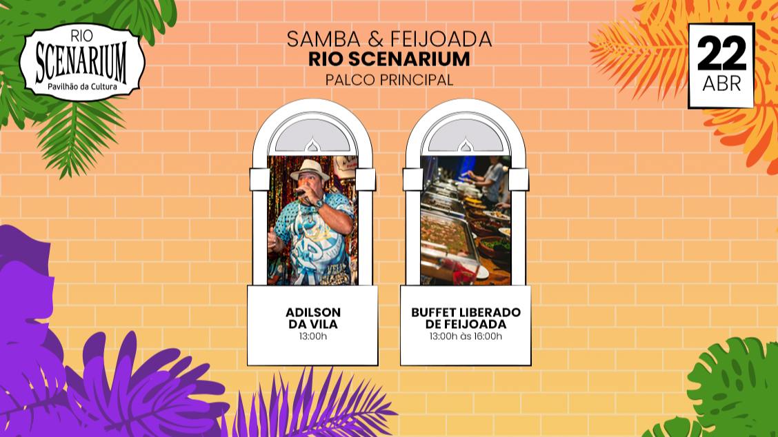SAMBA & FEIJOADA COM ADILSON DA VILA NO RIO SCENARIUM