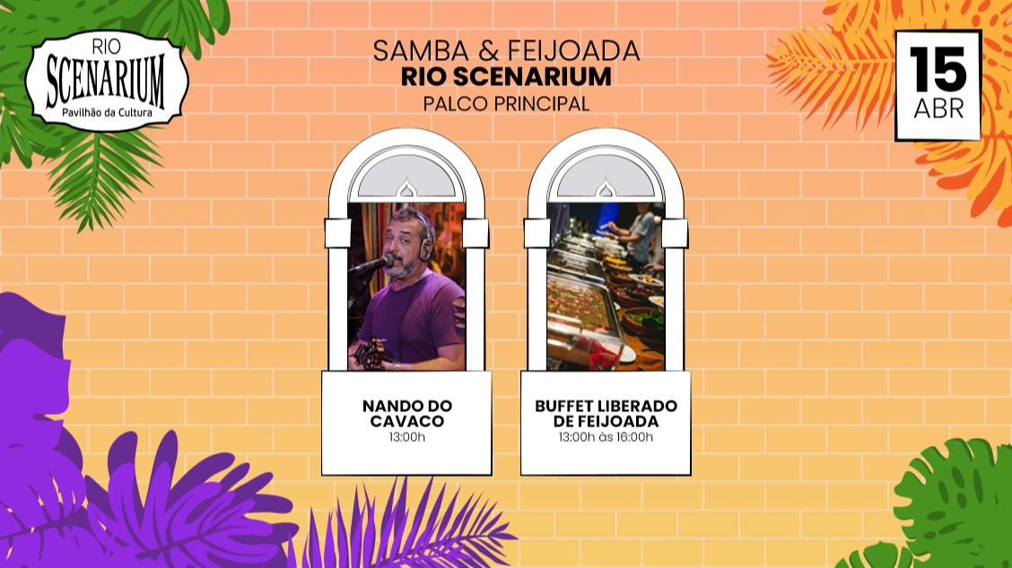 SAMBA & FEIJOADA COM NANDO DO CAVACO NO RIO SCENARIUM
