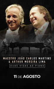 MAESTRO JOÃO CARLOS MARTINS E ARTHUR MOREIRA LIMA NO TEATRO QUALISTAGE