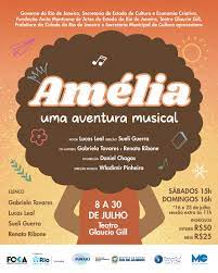 AMÉLIA UMA AVENTURA MUSICAL no Teatro Glaucio Gill