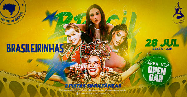 BRASILEIRINHAS | OPEN DRINKS E OPEN PREMIUM no Espaço Fênix