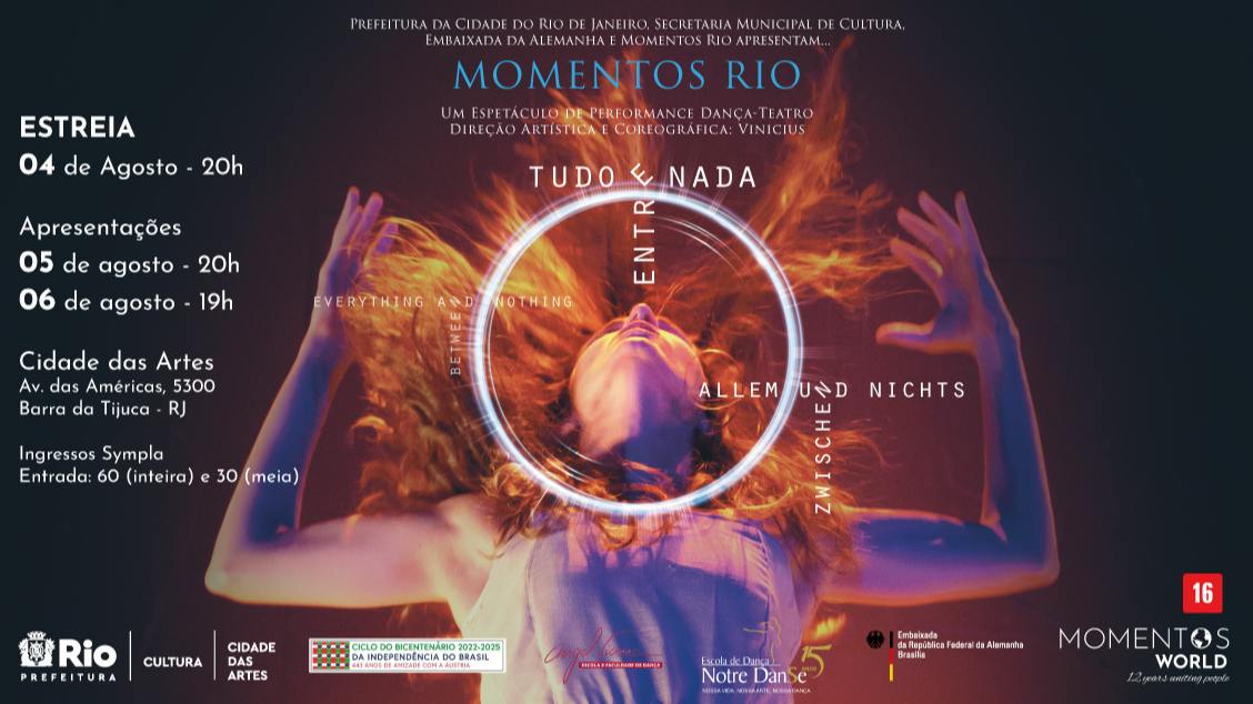 MOMENTOS RIO - ENTRE TUDO E NADA na Cidade das Artes