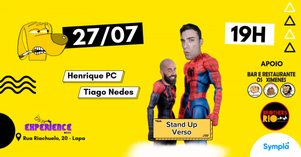 Stand Up Verso com Henrique PC e Tiago Nedes no ROCK EXPERIENCE RJ
