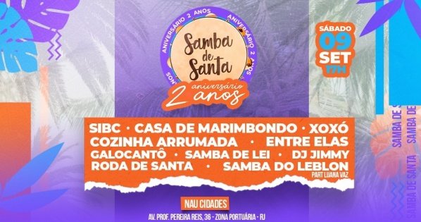 ANIVERSÁRIO 2 ANOS SAMBA DE SANTA