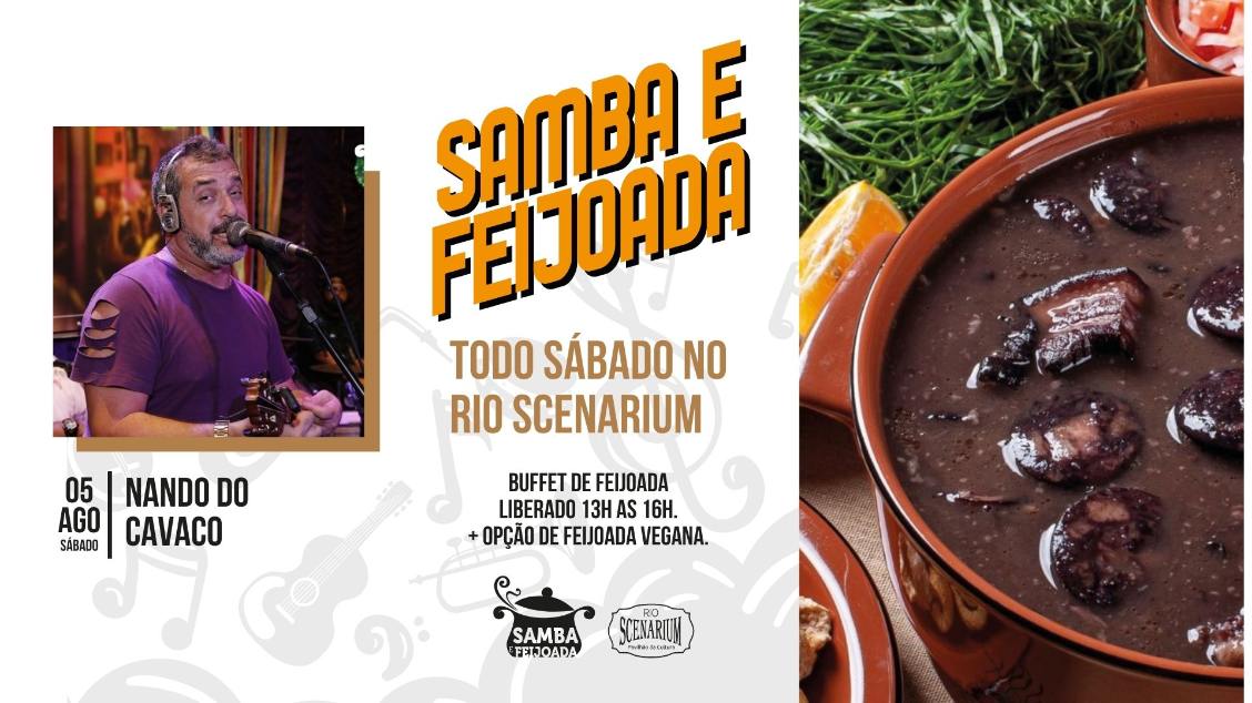 SAMBA & FEIJOADA COM NANDO DO CAVACO | 05.08 NO RIO SCENARIUM
