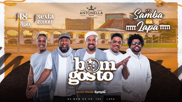 Samba na Lapa com Bom Gosto na Antonella