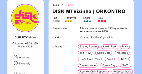 Disk MTVizinha | ORKONTRO