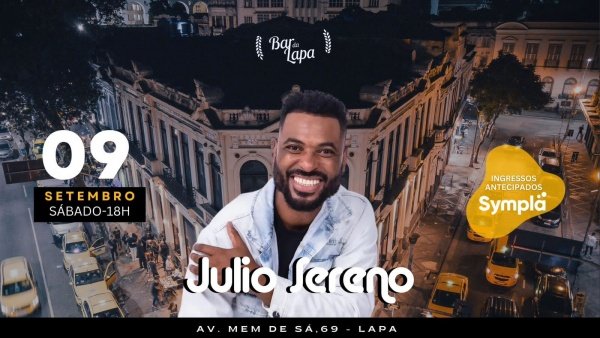 JULIO SERENO NO BAR DA LAPA