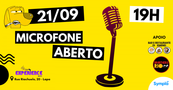 Microfone Aberto - Stand-up Comedy no ROCK EXPERIENCE RJ