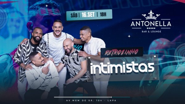 Retrozinho na Lapa com Intimistas na Antonella