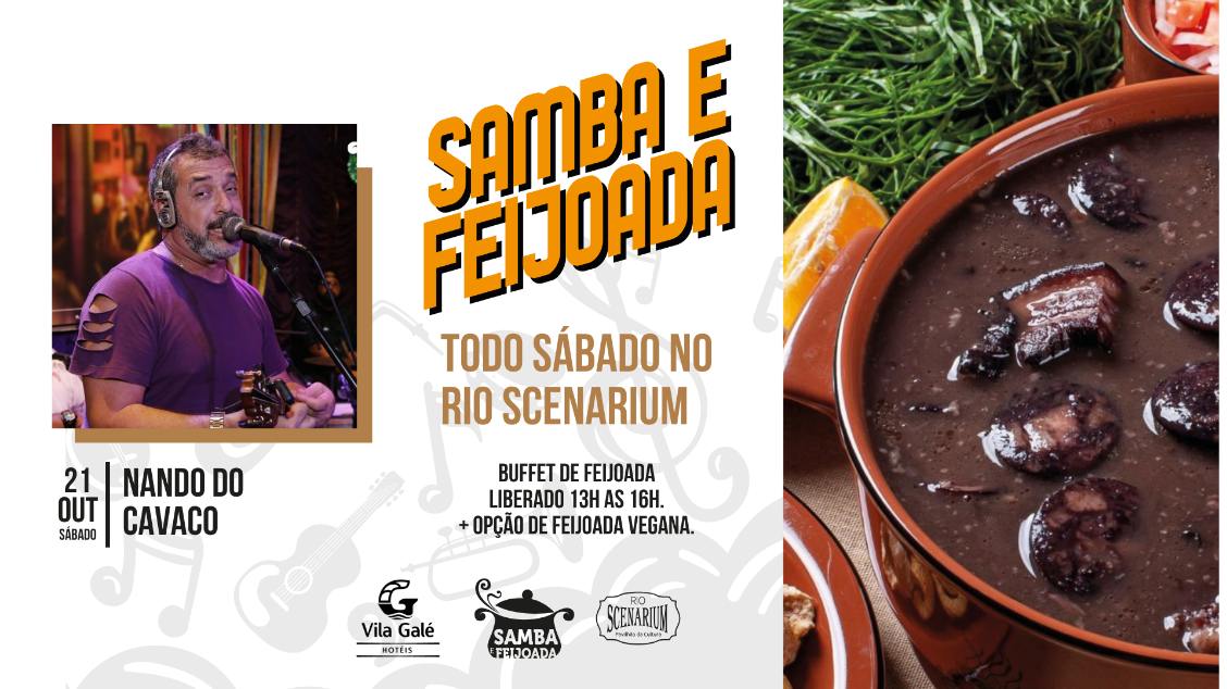 SAMBA & FEIJOADA COM NANDO DO CAVACO | 21.10 NO RIO SCENARIUM