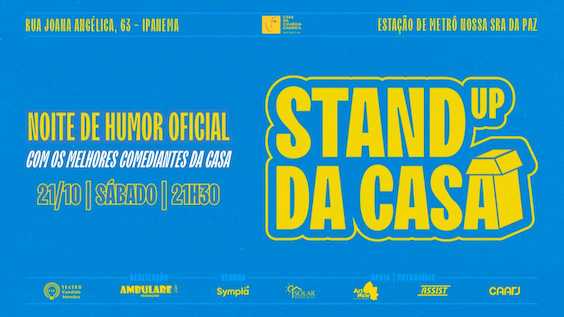 CASA DA COMÉDIA CARIOCA - STAND UP DA CASA no TEATRO CÂNDIDO MENDES
