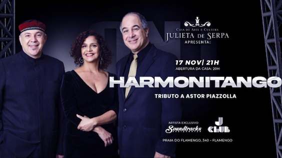 HARMONITANGO no show "Tributo a Astor Piazzolla" na Casa de Arte e Cultura Julieta de Serpa