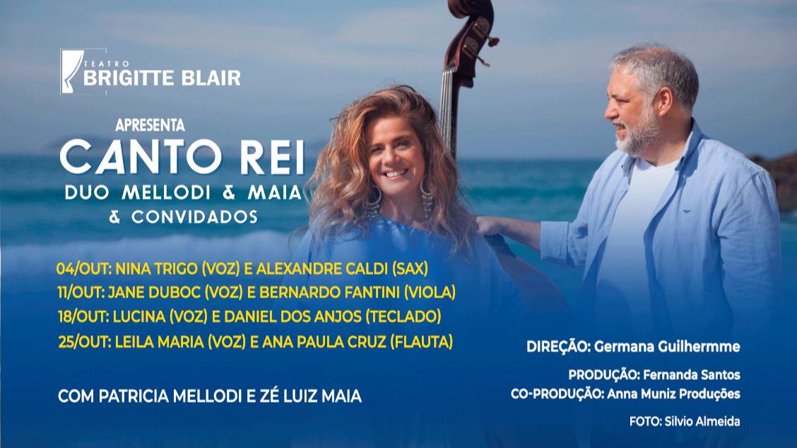 Patrícia Mellodi e Zé Luiz Maia & convidados no Teatro Brigitte Blair