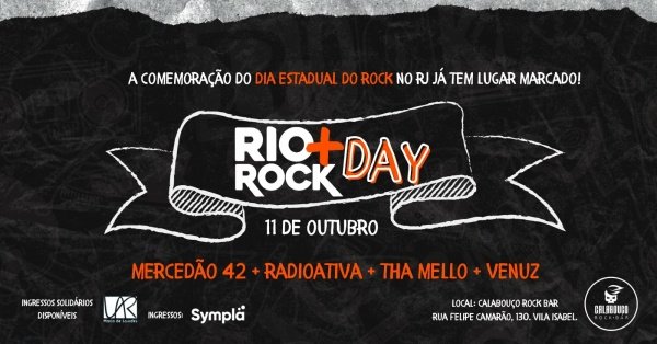 RIO+ROCK DAY no Calabouço Rock Bar