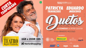 DUETOS, A comédia de Peter Quilter NO TEATRO MIGUEL FALABELLA