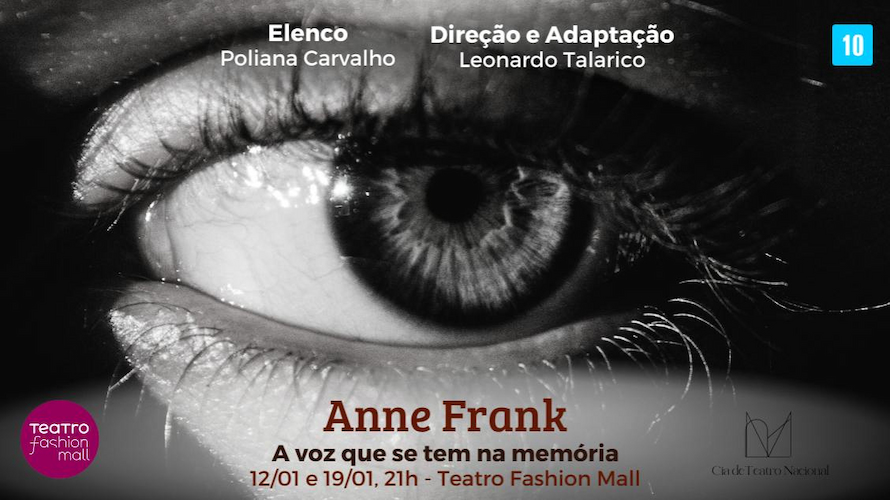 ANNE FRANK-A VOZ QUE SE TEM MEMORIA NO TEATRO FASHION MALL - RJ