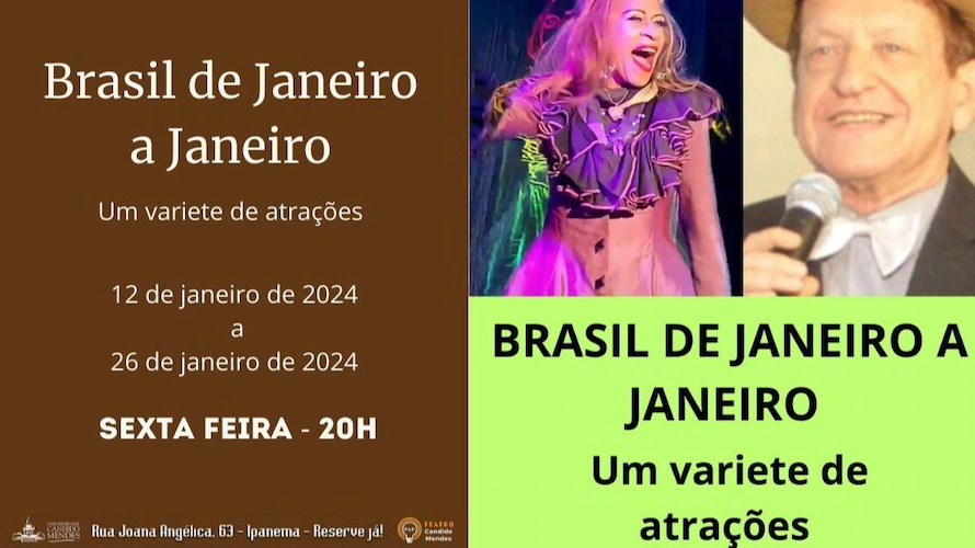 Brasil de Janeiro a Janeiro no TEATRO CÂNDIDO MENDES