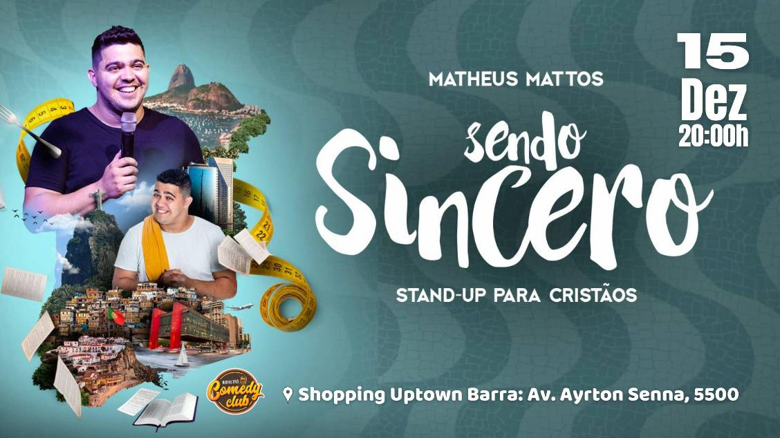 STAND UP COMEDY - SENDO SINCERO COM MATHEUS MATTOS NO RIO RETRO COMEDY CLUB