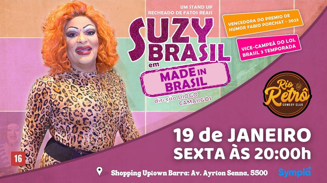 STAND UP COMEDY - SUZY BRASIL NO RIO RETRO COMEDY CLUB