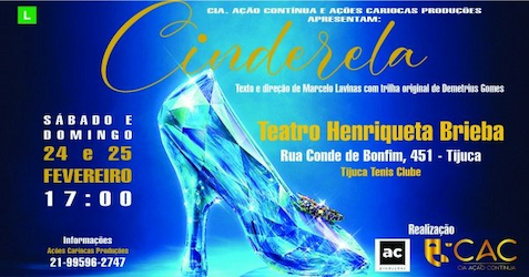 Cinderela - 24/02 - Teatro Henriqueta Brieba