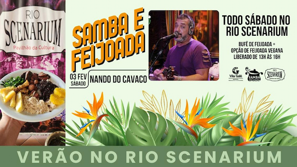 SAMBA & FEIJOADA COM NANDO DO CAVACO | 03.02 no RIO SCENARIUM