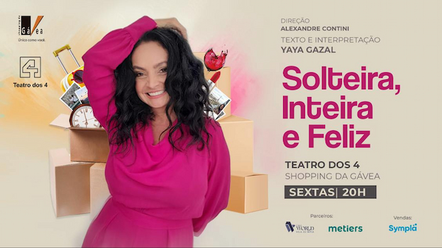 SOLTEIRA, INTEIRA E FELIZ no Teatro dos 4