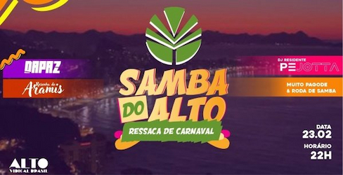 SAMBA DO ALTO - DAPAZ E RESENHA DO ARAMIS no ALTO VIDIGAL BRASIL