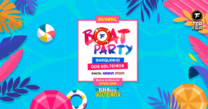 20/ABR: Boat Party - Edição Barquinho dos Solteiros - OPEN BAR na MARINA DA GLÓRIA - RJ