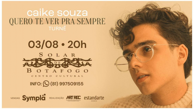 Show Caike Souza no Teatro Solar de Botafogo