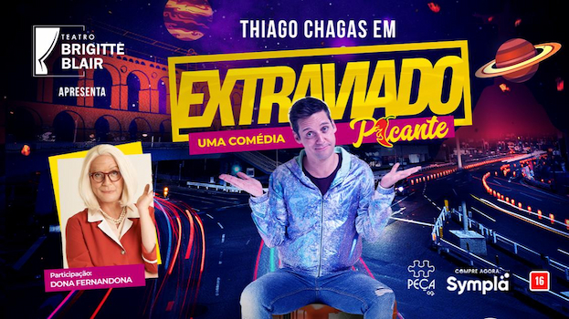 Thiago Chagas em “Extraviado” no Teatro Brigitte Blair
