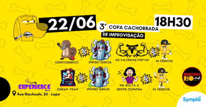 Copa Cachorrada de Improvisação NO ROCK EXPERIENCE RJ