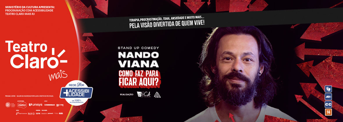 Nando Viana - Como faz pra ficar aqui? no TEATRO CLARO RIO