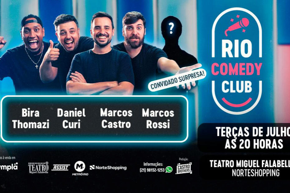 RIO COMEDY CLUB - JULHO 2024 no TEATRO MIGUEL FALABELLA