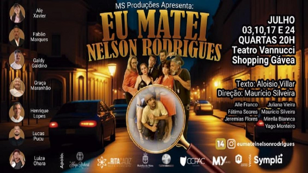 “Eu Matei Nelson Rodrigues" no TEATRO VANNUCCI