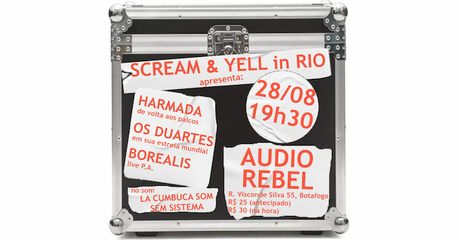 Scream & Yell in Rio na Áudio Rebel