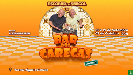 "BAR DOS CARECAS" no TEATRO MIGUEL FALABELLA