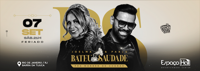 Joelma e Pablo no ESPAÇO HALL - RJ